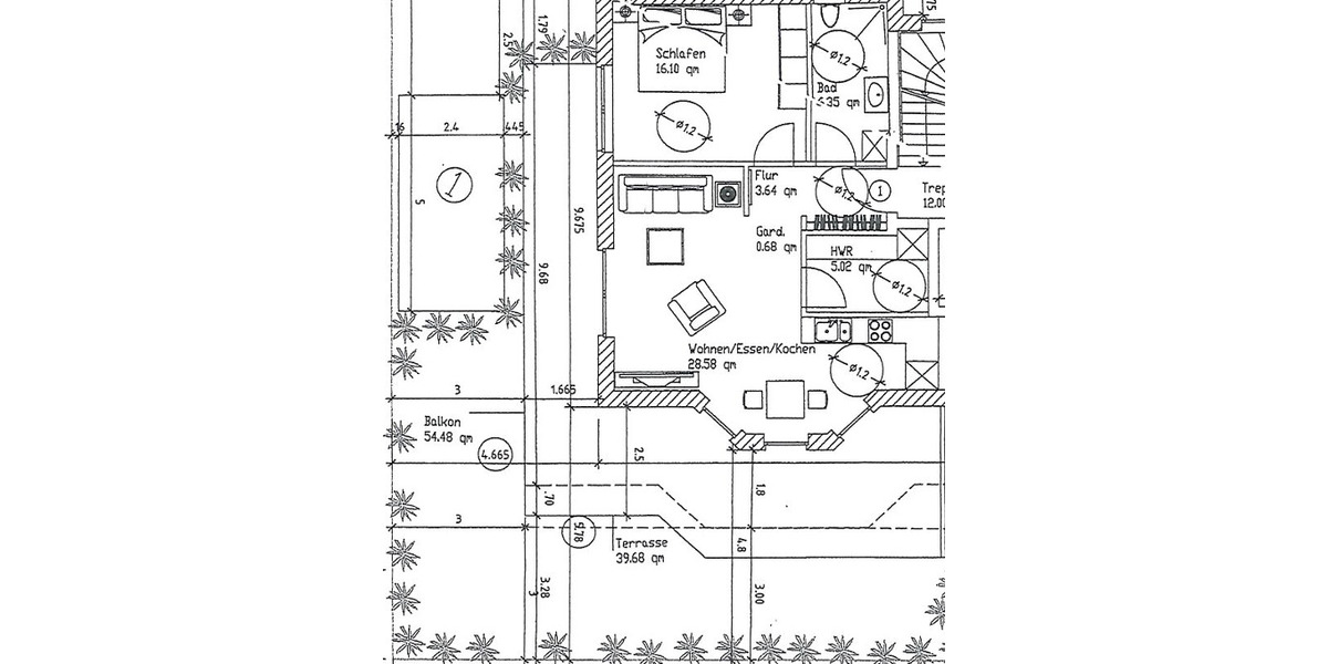Etagenwohnung Oldenburg Alexandersfeld - 2 Zimmer, 80 m&sup2;, 990&euro; | Angebot:26022669