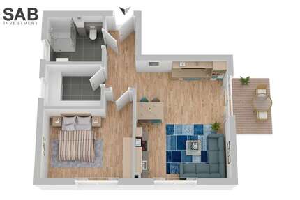 Wohnung Oldenburg Etzhorn - 2 Zimmer, 64 m&sup2;, 365.000&euro; | Angebot:24629159