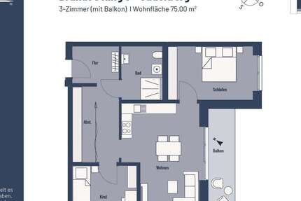 Wohnung Jade - 3 Zimmer, 75 m&sup2;, 548&euro; | Angebot:25458330
