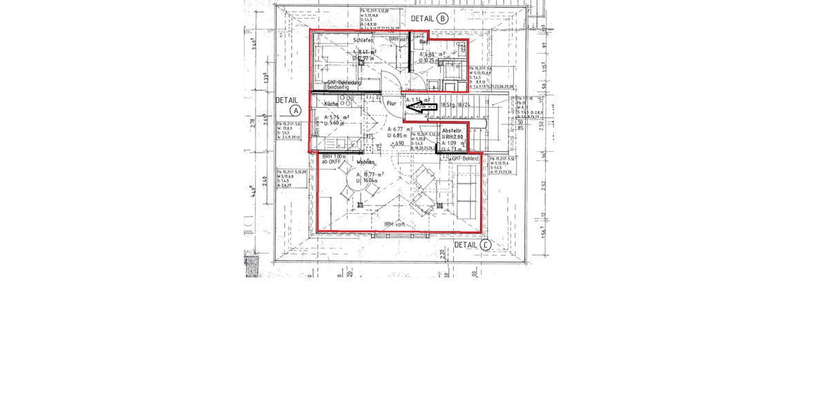 Dachgeschoßwohnung Oldenburg Bürgeresch - 2 Zimmer, 45 m&sup2;, 455&euro; | Angebot:25230966
