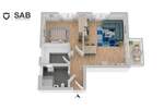Etagenwohnung Oldenburg Ofenerdiek - 2 Zimmer, 63 m&sup2;, 360.500&euro; | Angebot:26722984