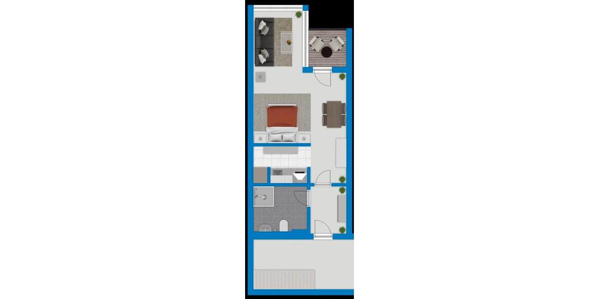 Etagenwohnung Oldenburg Drielaker-Moor - 1 Zimmer, 33 m&sup2;, 129.000&euro; | Angebot:27456342