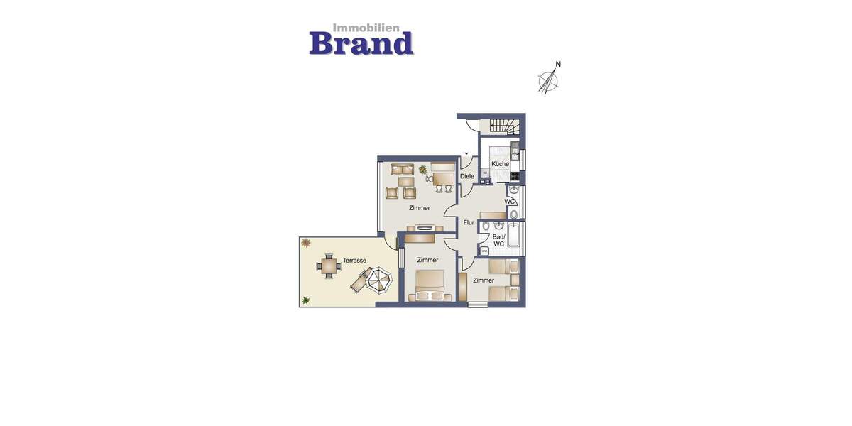 Bungalow Oldenburg / Eversten Eversten - 3 Zimmer, 68 m&sup2;, 350.000&euro; | Angebot:24038439