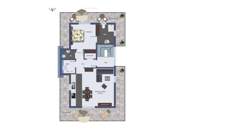 Etagenwohnung Oldenburg Drielaker-Moor - 2 Zimmer, 109 m&sup2;, 1.360&euro; | Angebot:23390146