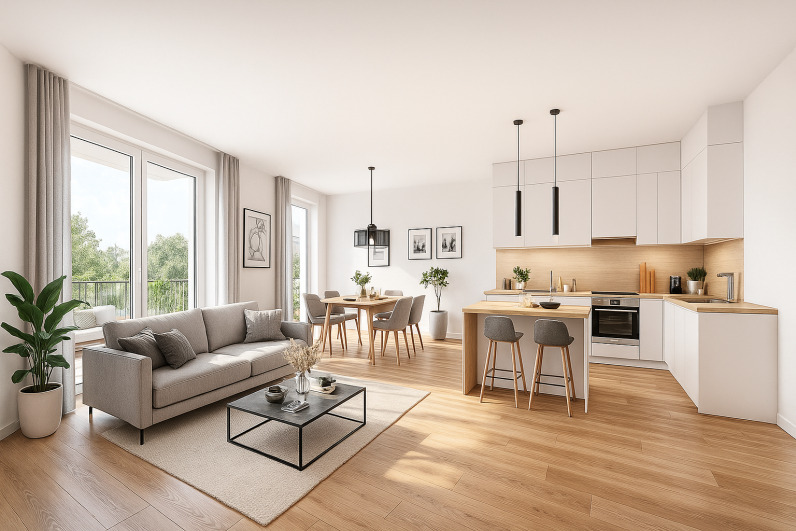 Etagenwohnung Oldenburg Drielaker-Moor - 2 Zimmer, 60 m&sup2;, 995&euro; | Angebot:25782084