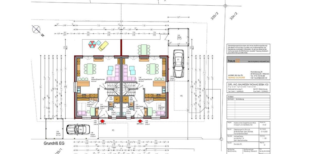 Doppelhaushälfte Rastede - 5 Zimmer, 120 m&sup2;, 1.700&euro; | Angebot:26065580