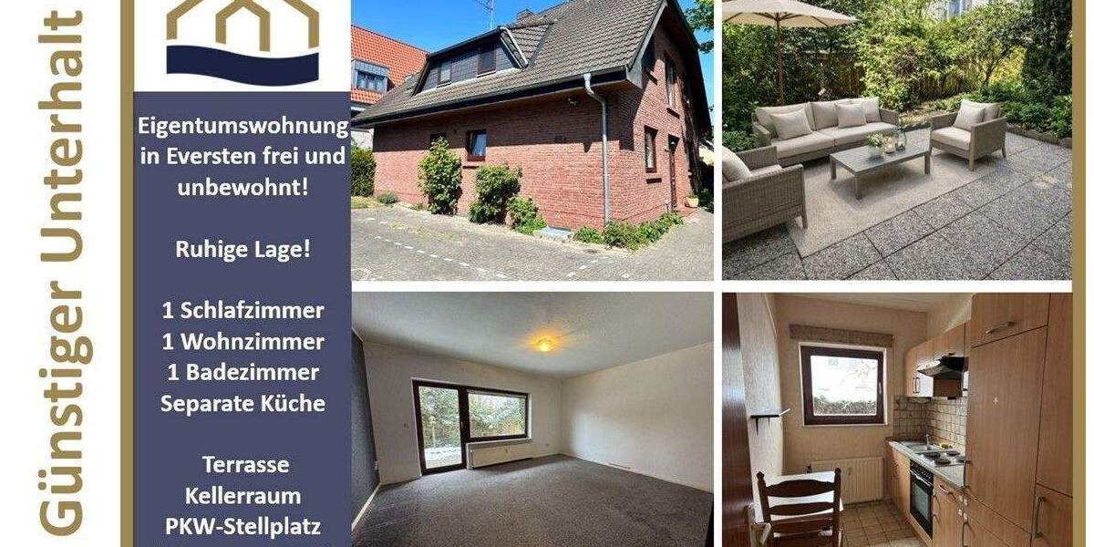 Etagenwohnung Oldenburg Eversten - 2 Zimmer, 51 m&sup2;, 149.000&euro; | Angebot:25387394