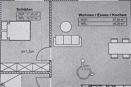 Wohnung Großenkneten - 2 Zimmer, 77 m&sup2;, 890&euro; | Angebot:26012818