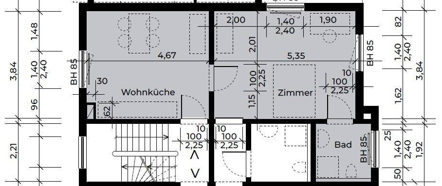 Etagenwohnung Oldenburg Osternburg - 2 Zimmer, 43 m&sup2;, 590&euro; | Angebot:26909257