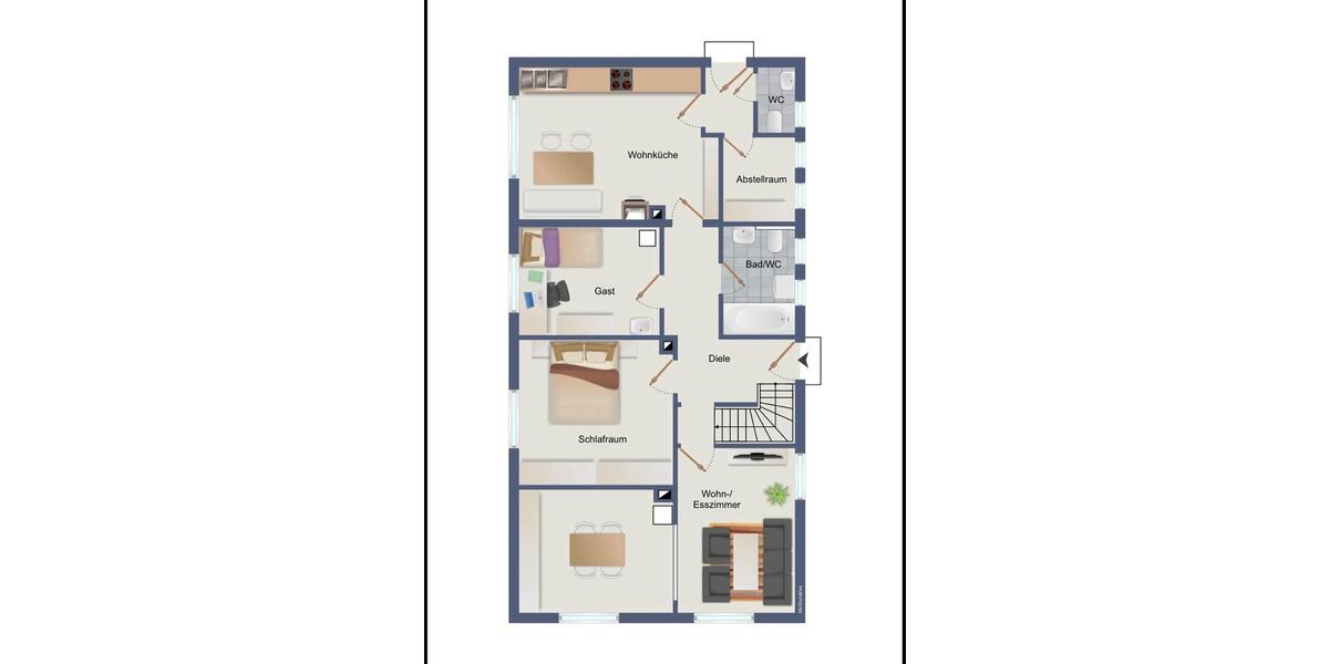 Erdgeschoßwohnung Oldenburg Alexandersfeld - 3.5 Zimmer, 105 m&sup2;, 1.300&euro; | Angebot:26255729