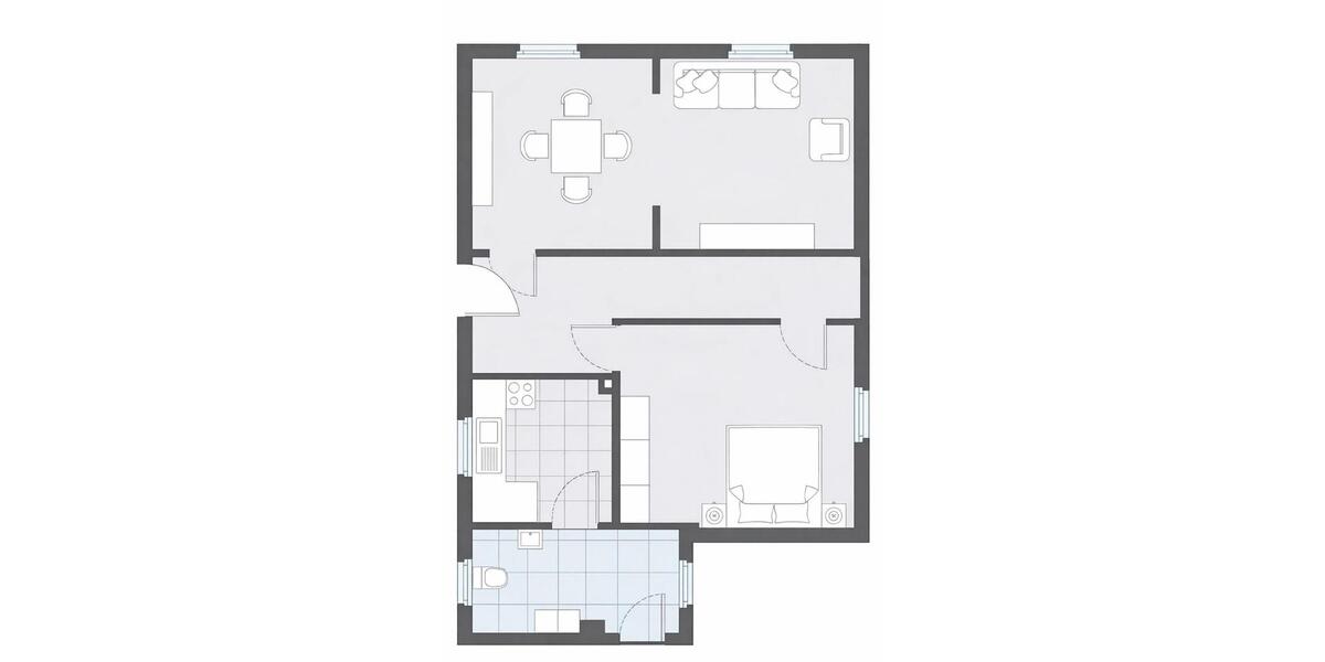 Erdgeschoßwohnung Delmenhorst Deichhorst - 2 Zimmer, 65 m&sup2;, 750&euro; | Angebot:26012830