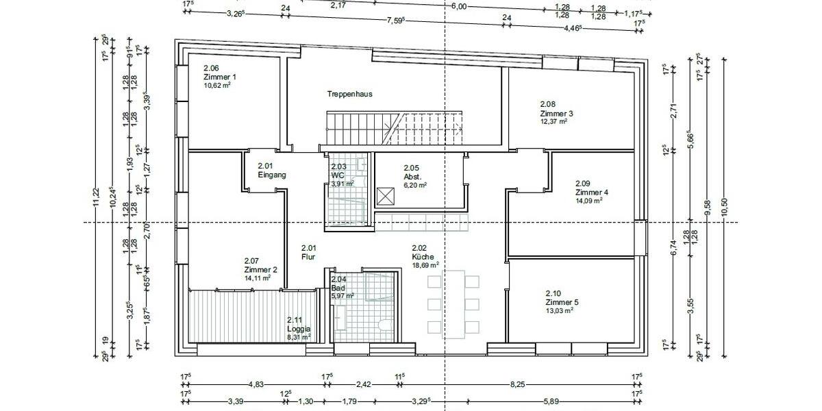 Etagenwohnung Oldenburg Kreyenbrück - 6 Zimmer, 123 m&sup2;, 450&euro; | Angebot:26198016