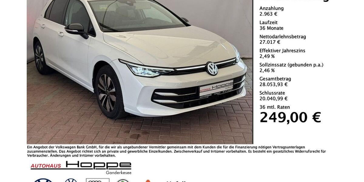 VW Golf 8.151 km 28.780 &euro; Ganderkesee 27777
