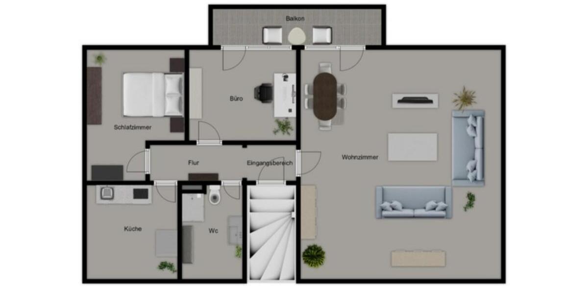 Dachgeschoßwohnung Ganderkesee - 3 Zimmer, 100 m&sup2;, 850&euro; | Angebot:24783646