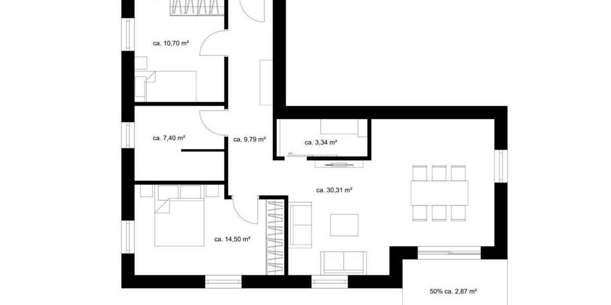 Etagenwohnung Bad Zwischenahn Bad Zwischenahn II - 3 Zimmer, 78 m&sup2;, 392.000&euro; | Angebot:25738432