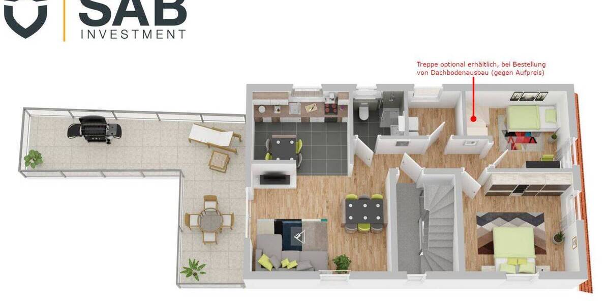 Etagenwohnung Oldenburg Eversten - 3 Zimmer, 85 m&sup2;, 313.000&euro; | Angebot:26376816