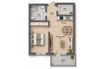 Etagenwohnung Oldenburg Bloherfelde - 2 Zimmer, 50 m&sup2;, 780&euro; | Angebot:26430081