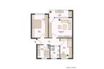 Etagenwohnung Oldenburg Kreyenbrück - 3 Zimmer, 65 m&sup2;, 715&euro; | Angebot:26805034