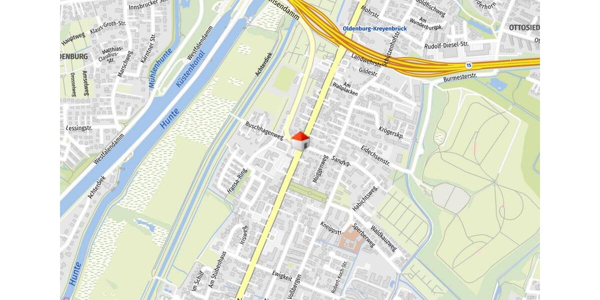 Etagenwohnung Oldenburg Kreyenbrück - 6 Zimmer, 123 m&sup2;, 450&euro; | Angebot:26198016