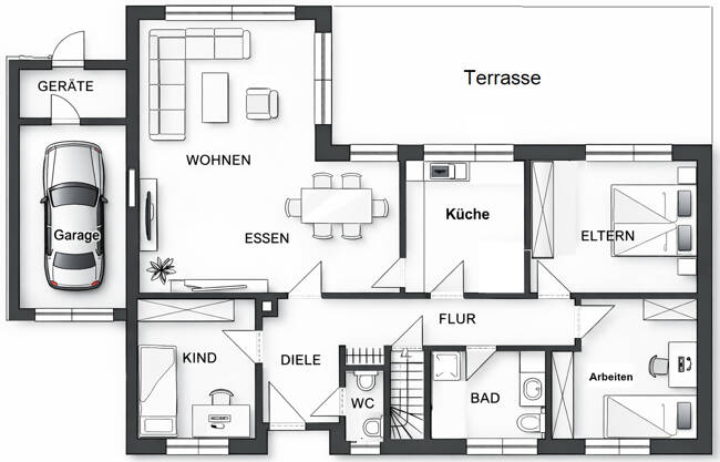 Mehrfamilienhaus, Wohnhaus Bad Zwischenahn Bad Zwischenahn II - 4 Zimmer, 110 m&sup2;, 445.000&euro; | Angebot:26909451