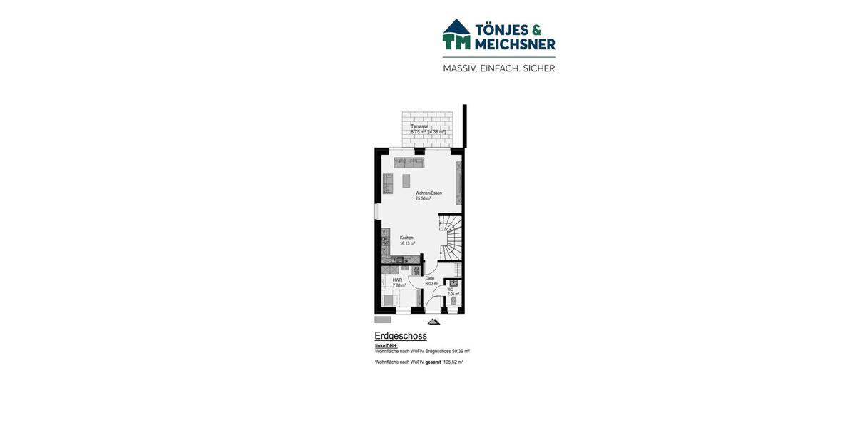 Doppelhaushälfte Oldenburg Alexandersfeld - 4 Zimmer, 101 m&sup2;, 1.770&euro; | Angebot:26358996
