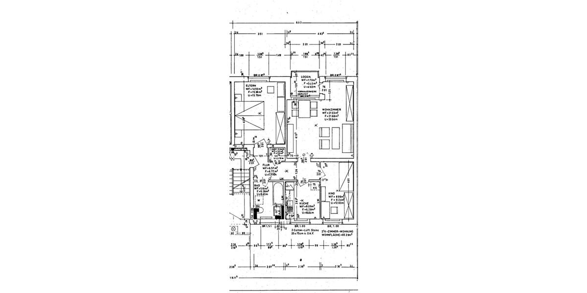 Etagenwohnung Oldenburg Bloherfelde - 3 Zimmer, 69 m&sup2;, 196.000&euro; | Angebot:26931287