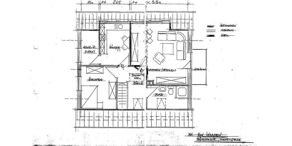 Oberwohnung zu vermieten 2 zimmer