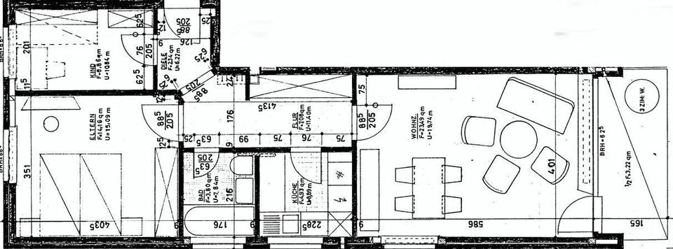 Etagenwohnung Oldenburg Eversten - 3 Zimmer, 64 m&sup2;, 625&euro; | Angebot:26267969