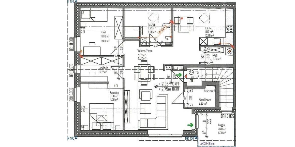 Etagenwohnung Hude Wüsting/Wraggenort - 3 Zimmer, 75 m&sup2;, 795&euro; | Angebot:26796243