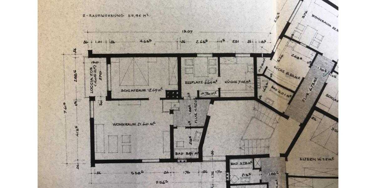 Etagenwohnung Oldenburg Etzhorn - 2.5 Zimmer, 58 m&sup2;, 124.700&euro; | Angebot:26174014