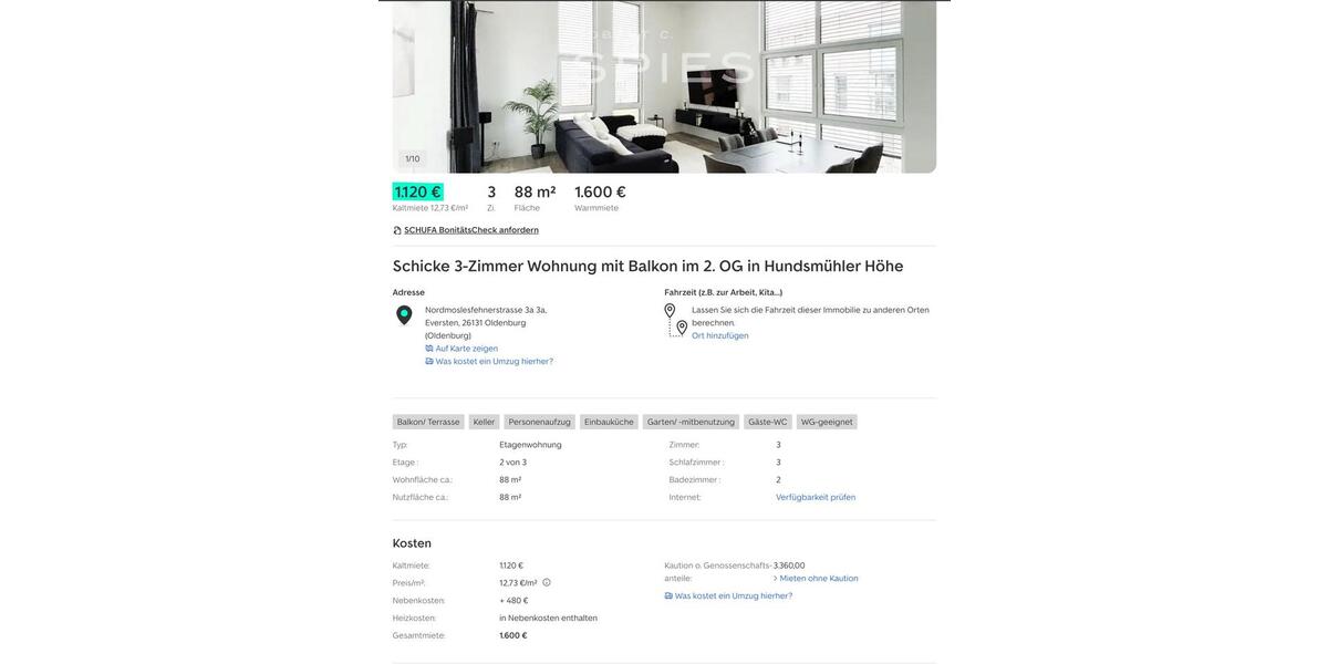 *NEU* Vollmöbilierte Neubauwohnung 3 zimmer