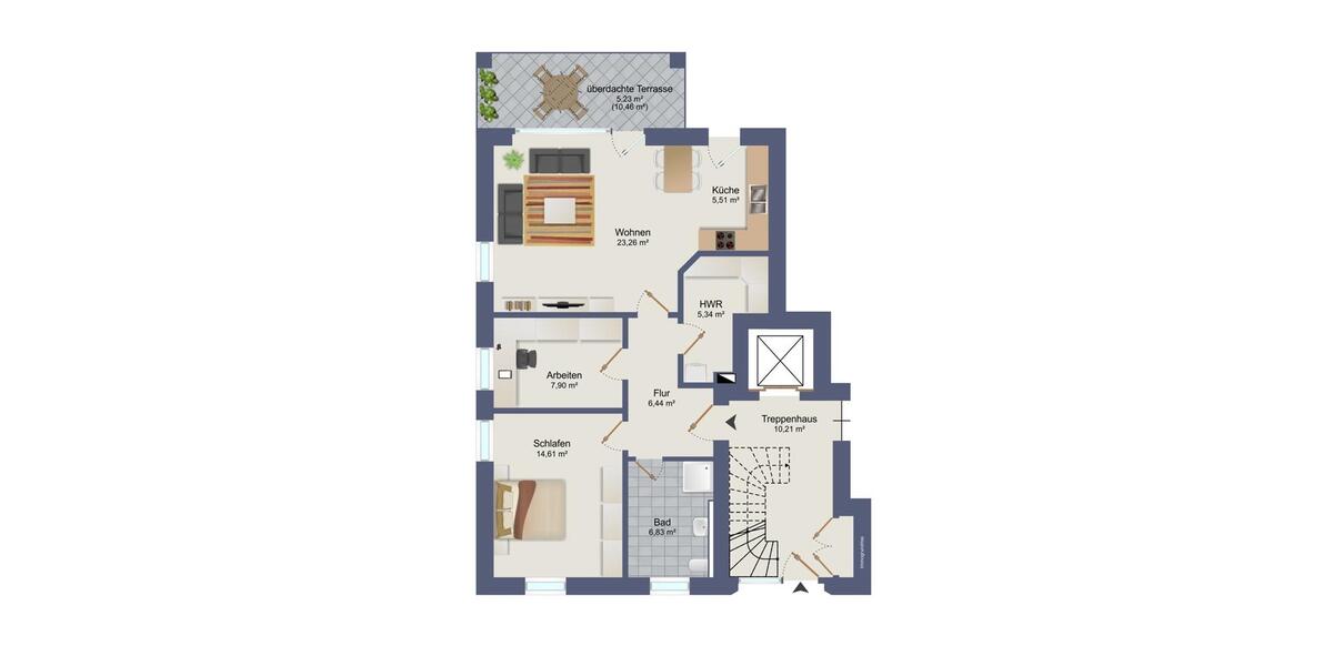 Erdgeschoßwohnung Varel - 3 Zimmer, 75 m&sup2;, 800&euro; | Angebot:24781637