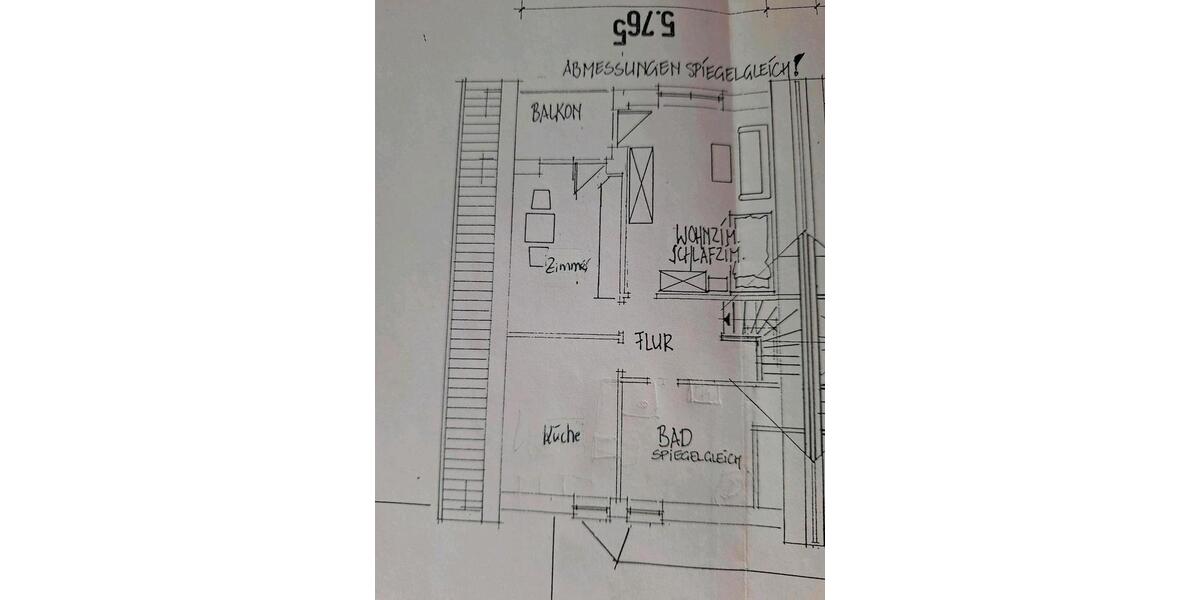 Etagenwohnung Edewecht - 2 Zimmer, 53 m&sup2;, 850&euro; | Angebot:25718043