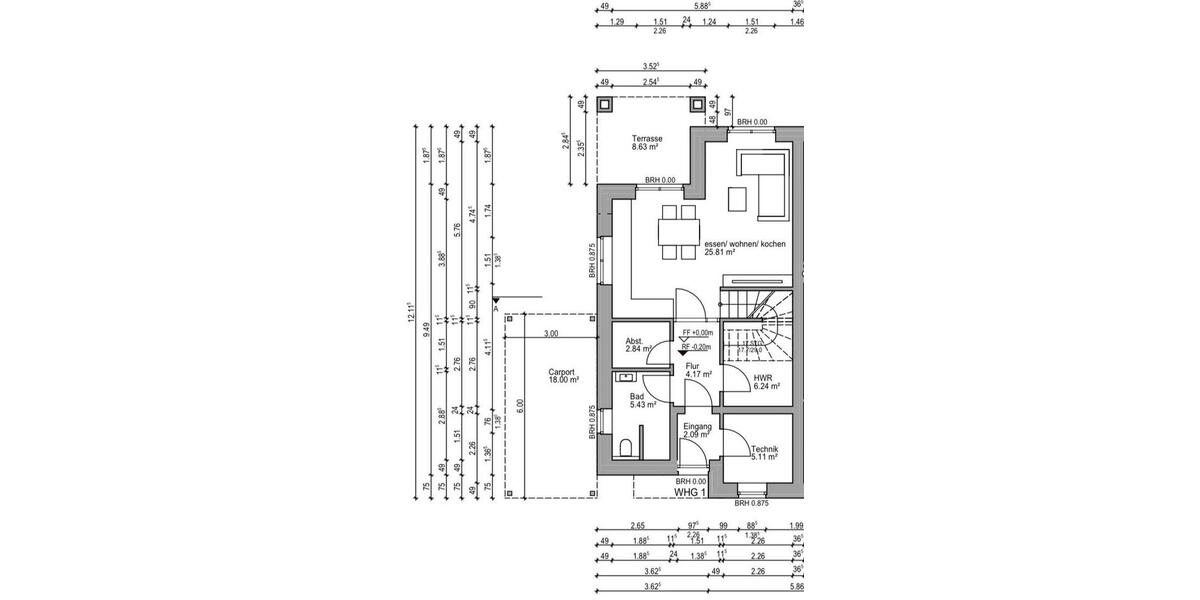 Doppelhaushälfte Garrel - 3 Zimmer, 80 m&sup2;, 1.000&euro; | Angebot:26051486