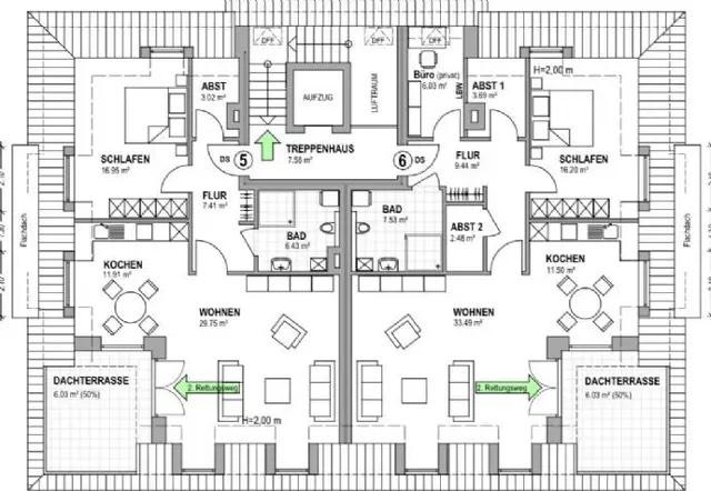 Dachgeschoßwohnung Rastede - 2 Zimmer, 82 m&sup2;, 937&euro; | Angebot:26331434
