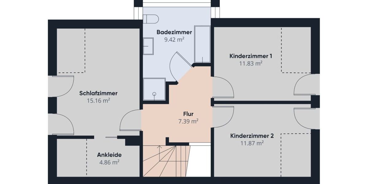 Außergewöhnliches Haus Wohnung über 2 Etagen in ruhiger Lage von Metjendorf-Oldenburg, KFW 70-ModernCarportGarten Wohnen am Rande von Oldenburg - Doppelhaushälfte Wiefelstede / Metjendorf Metjendorf | Angebot:26312135