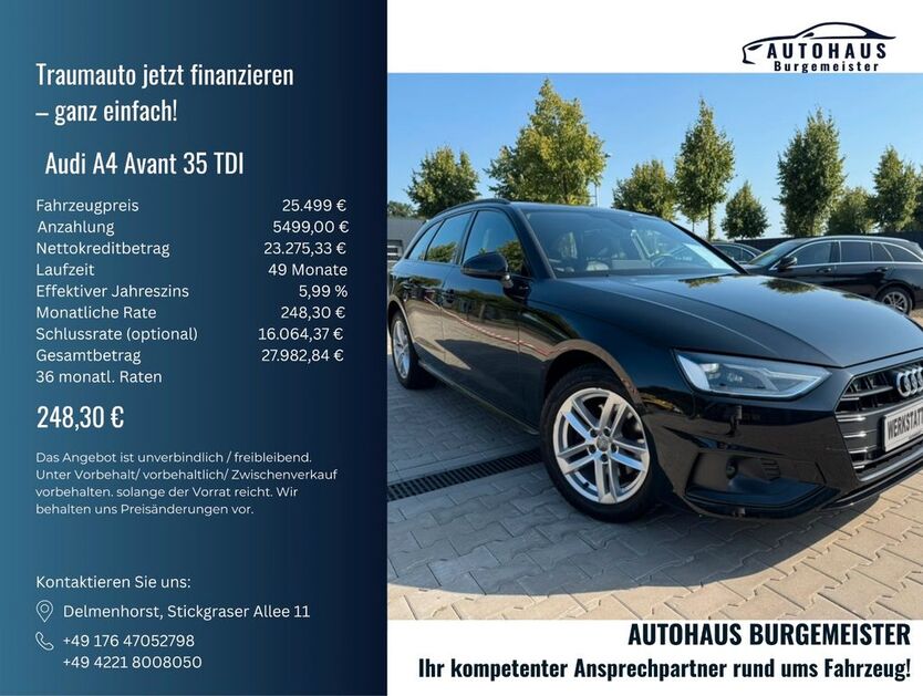 Audi A4 83.938 km 25.499 € Delmenhorst 27751