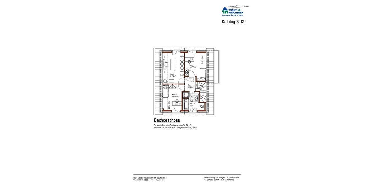 Einfamilienhaus Hude (Oldenburg) - 4 Zimmer, 122 m&sup2;, 275.200&euro; | Angebot:8838073