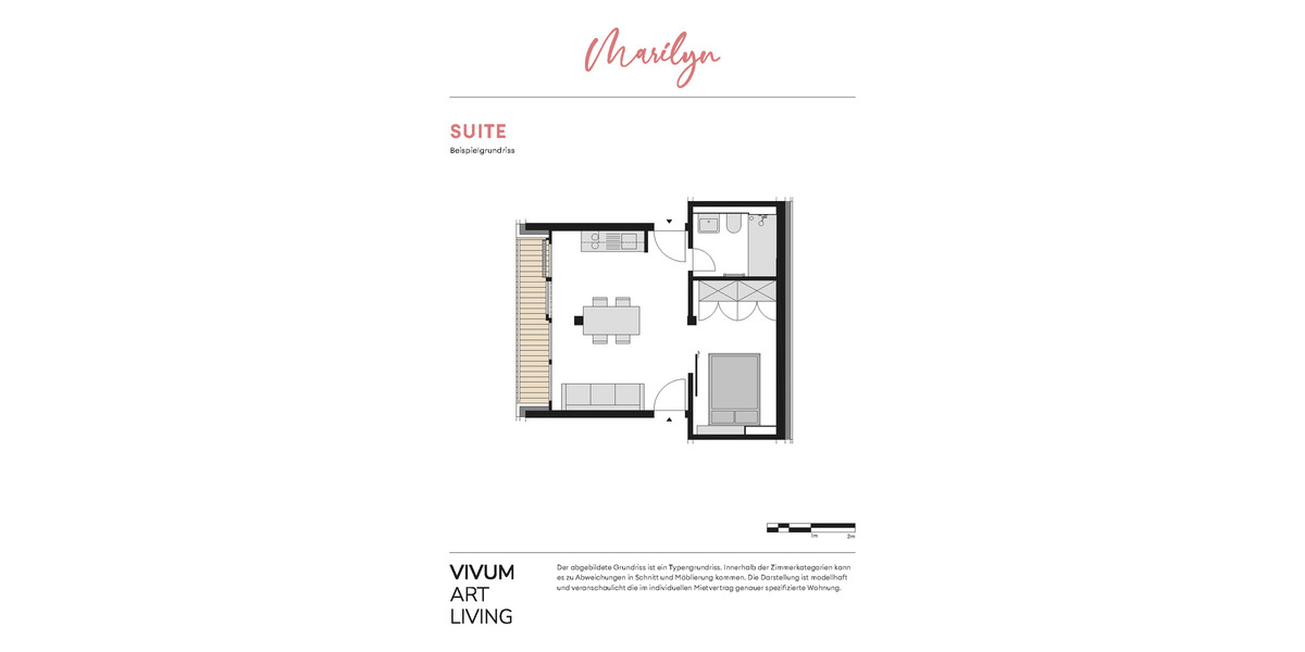 Ab März: Möblierte Wohnung mit Balkon im Herzen Oldenburgs - 200€ Rabatt | Marilyn Oldenburg | Suite 1 zimmer