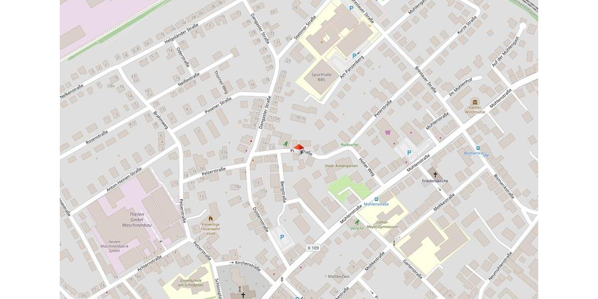 Dachgeschoßwohnung Varel - 2 Zimmer, 53 m&sup2;, 380&euro; | Angebot:25790275