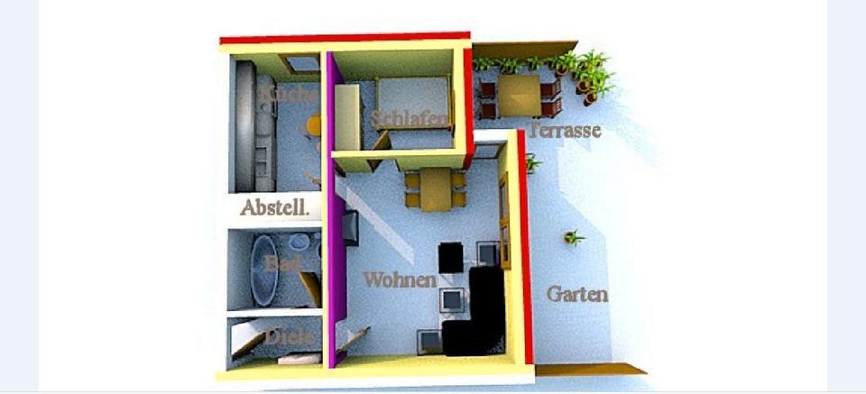 Erdgeschoßwohnung Delmenhorst Deichhorst - 2 Zimmer, 54 m&sup2;, 195.000&euro; | Angebot:27264808
