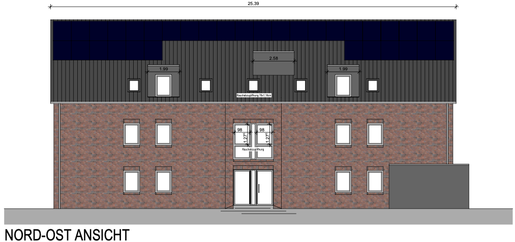 Oldenburg-Ofenerdiek - Exklusive Wohneinheit im KfW-40 QNG Effizienzhaus 2 zimmer