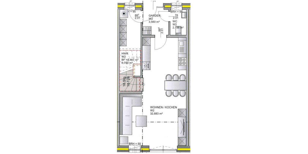 Reihenmittelhaus, Erstbezug, 4 ZKB, 1250 € warm inkl. Nebenkosten 4 zimmer