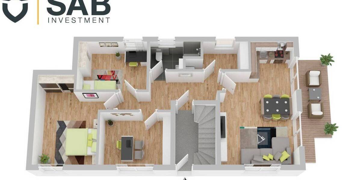 Etagenwohnung Oldenburg Eversten - 4 Zimmer, 87 m&sup2;, 316.000&euro; | Angebot:26376814