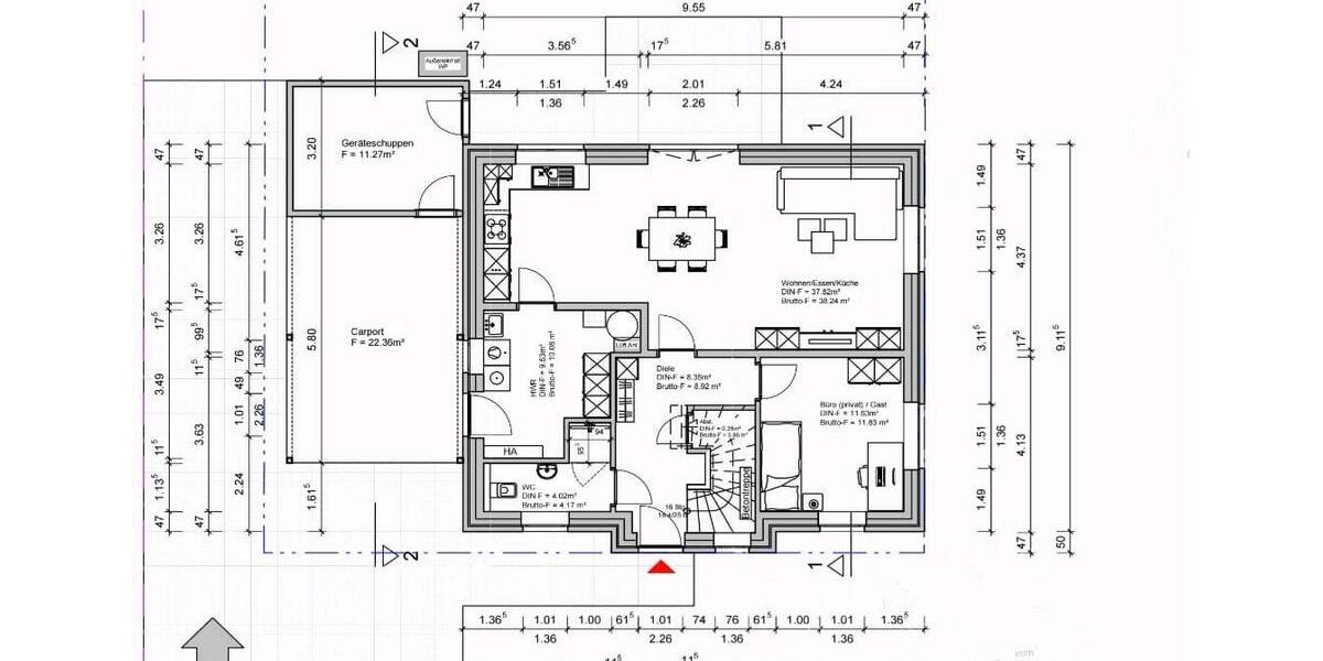 Einfamilienhaus Hatten - 5 Zimmer, 130 m&sup2;, 1.700&euro; | Angebot:26051510