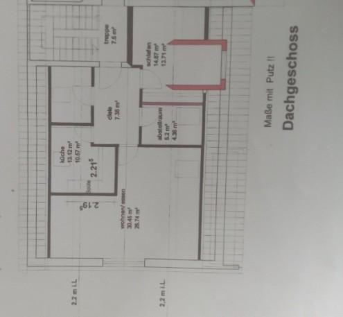 Dachgeschoßwohnung Oldenburg Bürgeresch - 1 Zimmer, 63 m&sup2;, 900&euro; | Angebot:24704581