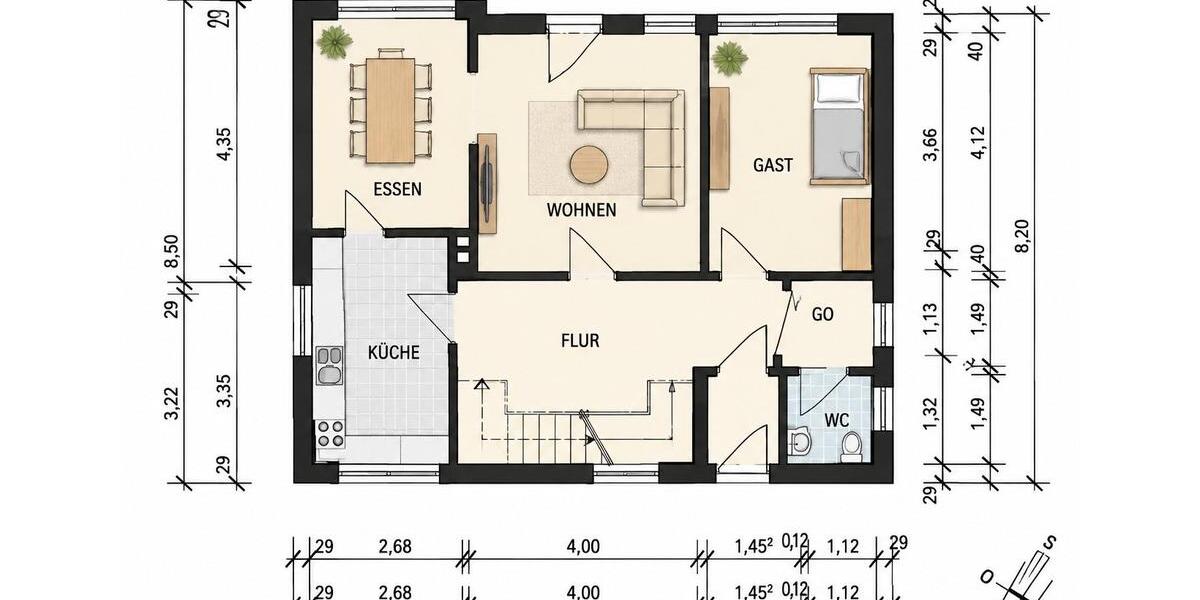 Einfamilienhaus Edewecht - 6 Zimmer, 126 m&sup2;, 1.000&euro; | Angebot:27610502