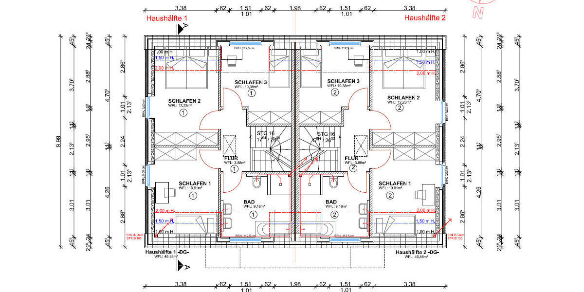 Doppelhaushälfte Wardenburg Wardenburg II-West - 4 Zimmer, 100 m&sup2;, 389.000&euro; | Angebot:26093465