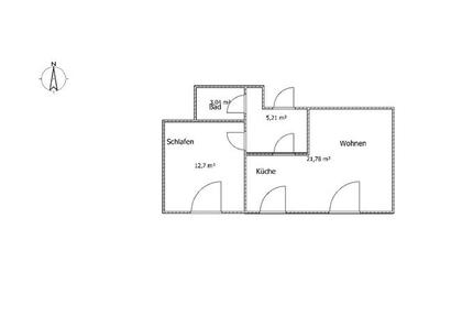 Wohnung Schwanewede - 2 Zimmer, 43 m&sup2;, 500&euro; | Angebot:25045273