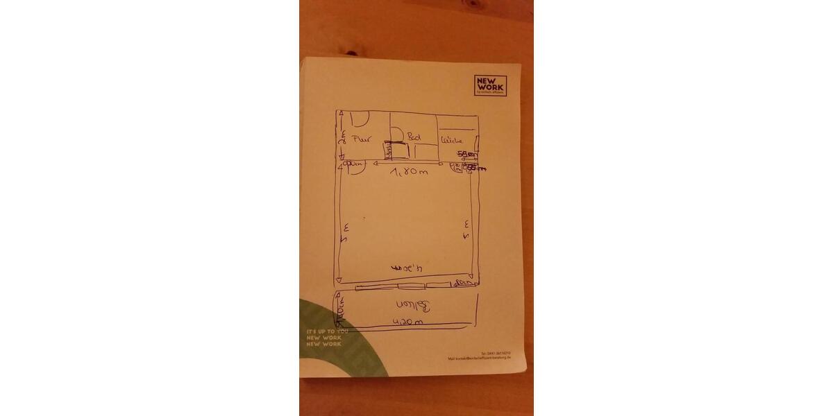 Erdgeschoßwohnung Oldenburg Ziegelhof - 1 Zimmer, 32 m&sup2;, 410&euro; | Angebot:26261996